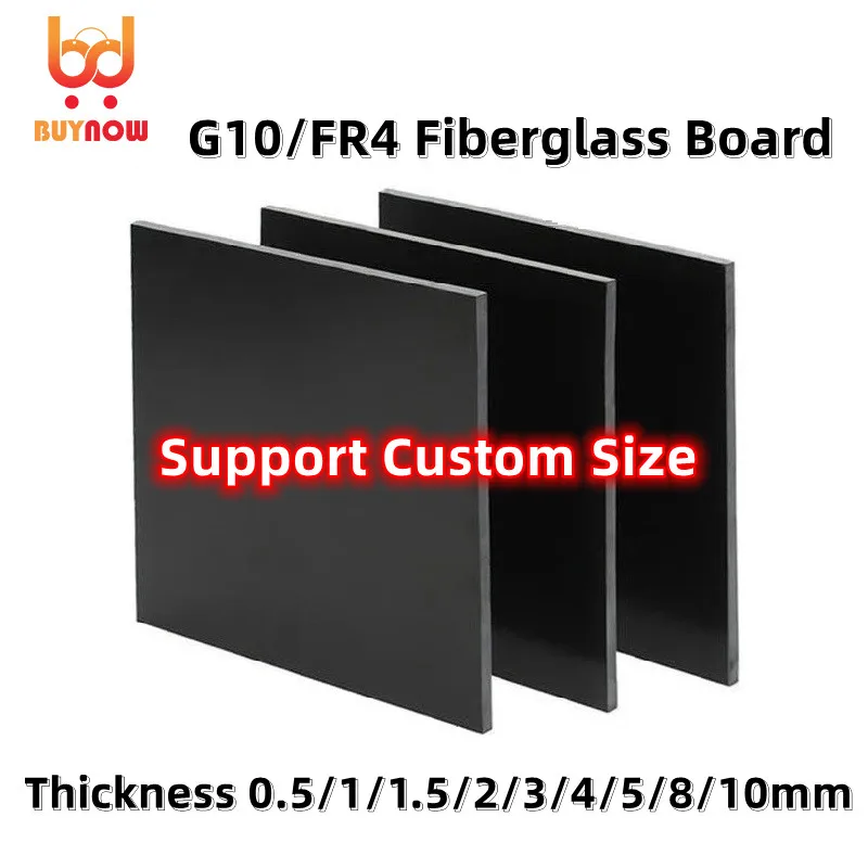 All-Size FR4 Black Glassfibre Template Board Sheet 3240 Epoxy Resin Board G10 Fibreglass Plate 3D printer Removable Platform