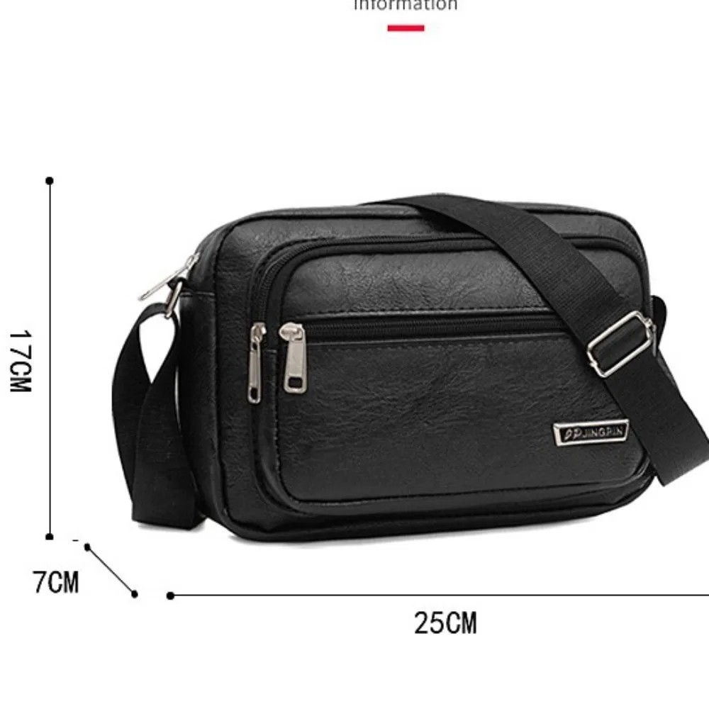 Borsa a tracolla da uomo impermeabile alla moda Borsa da lavoro in pelle PU di grande capacità Borse a tracolla leggere per ragazze