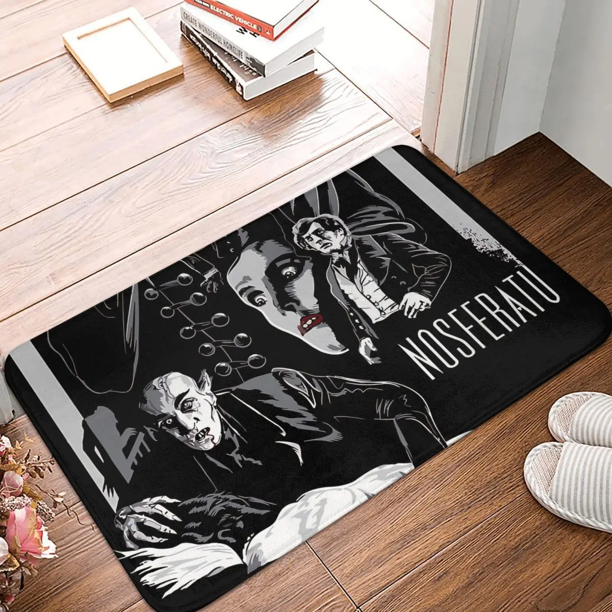 Dracula Vampire Movies Anti-Slip Doormat Living Room Mat A Symphony Of Horror Floor Carpet Entrance Door Rug Bedroom Decor