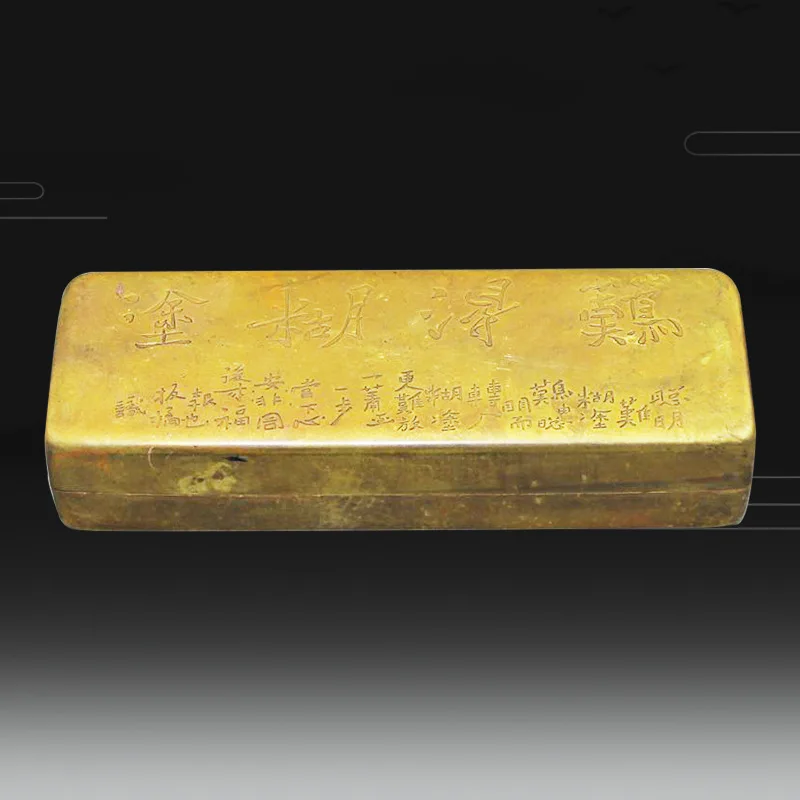 

Factory direct sales metal ancient currency retro handicrafts manufacturer brass bronze rare confused ink cartridge ornament