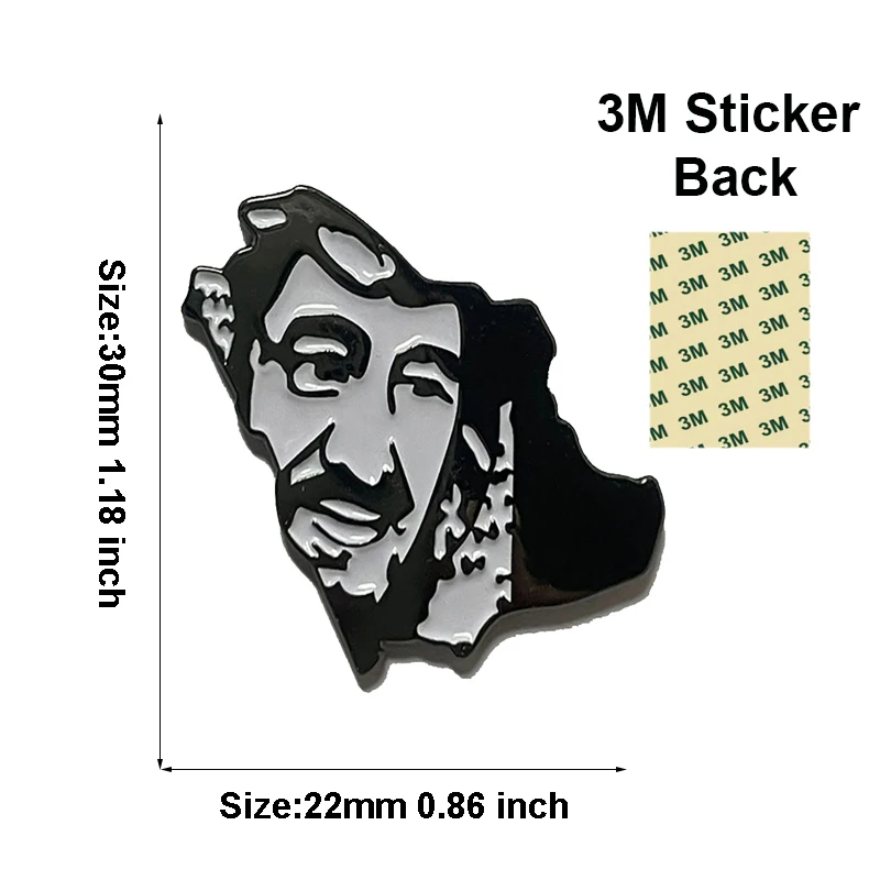 Saudi Arabia Mobile Phone 3M Sticker Badge Metal Pin Broooches Pins