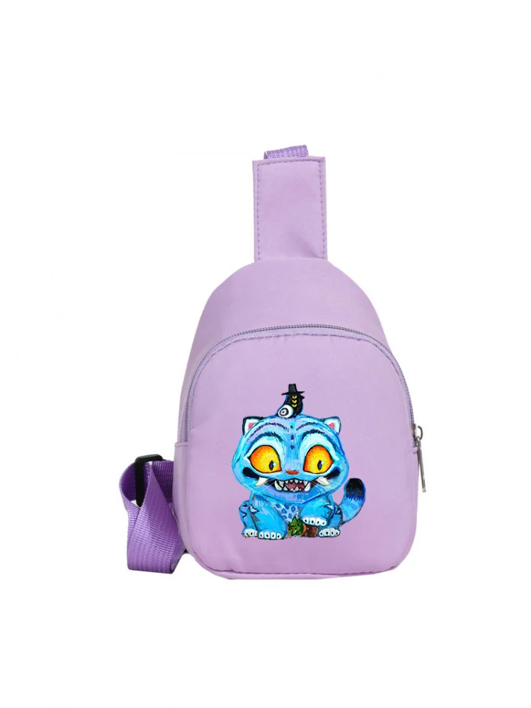 faionable-versatil-impressao-dos-desenhos-animados-bonito-crossbody-saco-de-ombro-unico-das-criancas-saco-de-pano-de-boi-saco-nao-dobravel