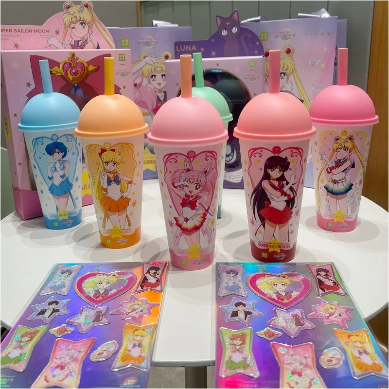 New Arrived Beauty Girl Warrior Co Branded Cup Jay Chou Fantasy Conan Co Branded Shark Cat Color Changing Ceramic Insulation Cup