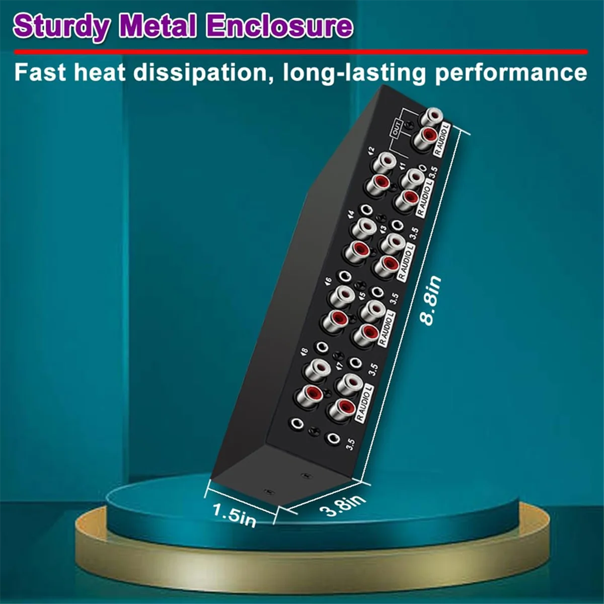 

НОВЫЙ 3,5 мм Aux + L/R двунаправленный стерео аудиопереключатель 8 в 1 выход A/B аналоговый аудиопереключатель селектор