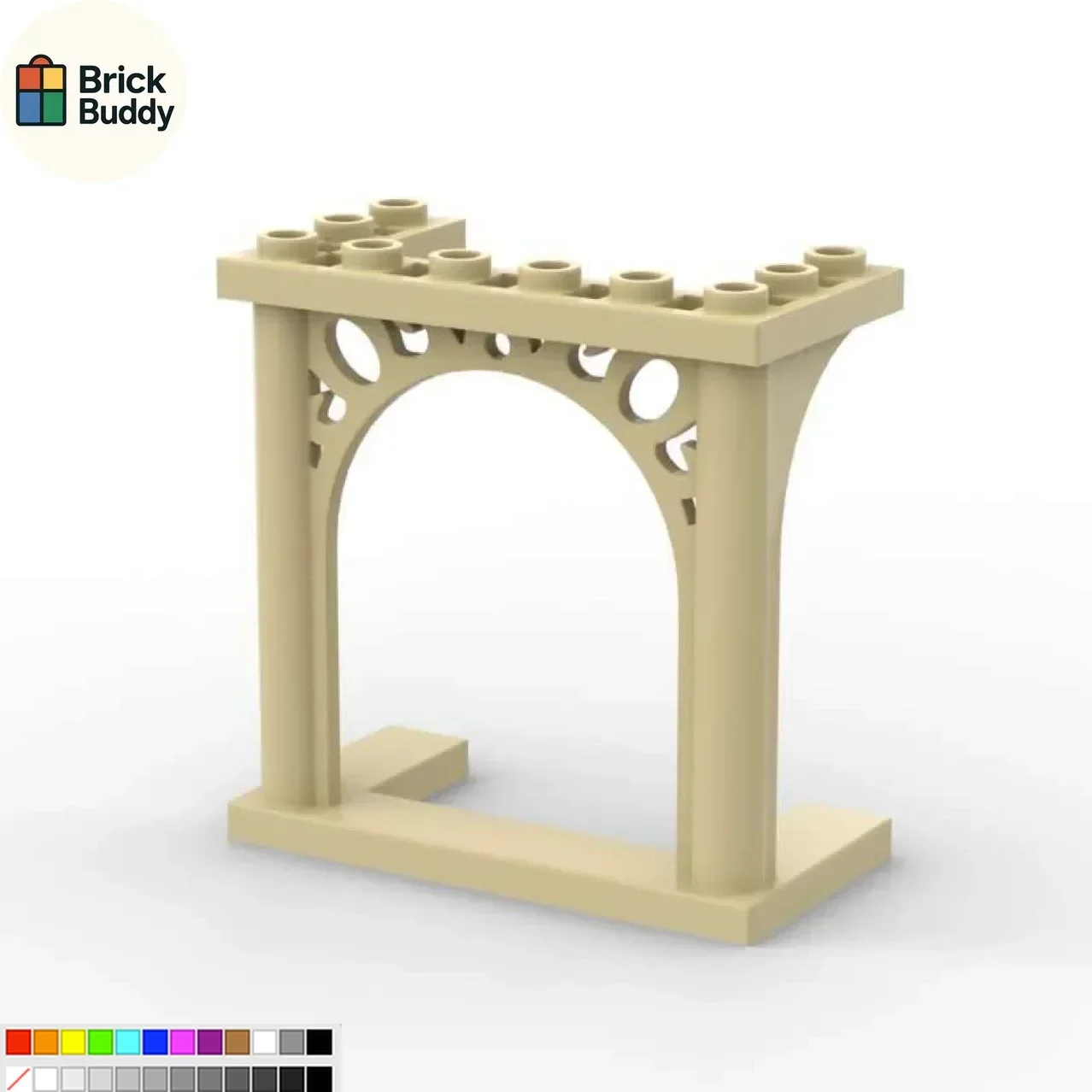 【50g】Small Particle MOC Model 19063-30613  Blocks (6x3x5) Carved Door, Arch, Street Scene