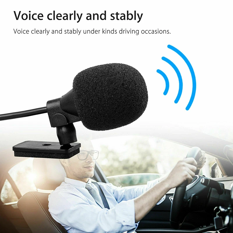 New 3.5mm Microphone Car Radio Stereo GPS Enabled Audio DVD External Mic