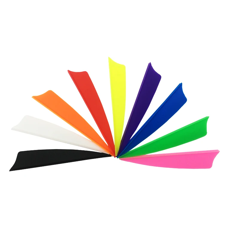 36Pcs 1.75/2/3 אינץ Sheild פלסטיק נוצת חץ סכינים DIY עבור פחמן חץ פיר עבור חיצוני חץ וקשת ציד ירי