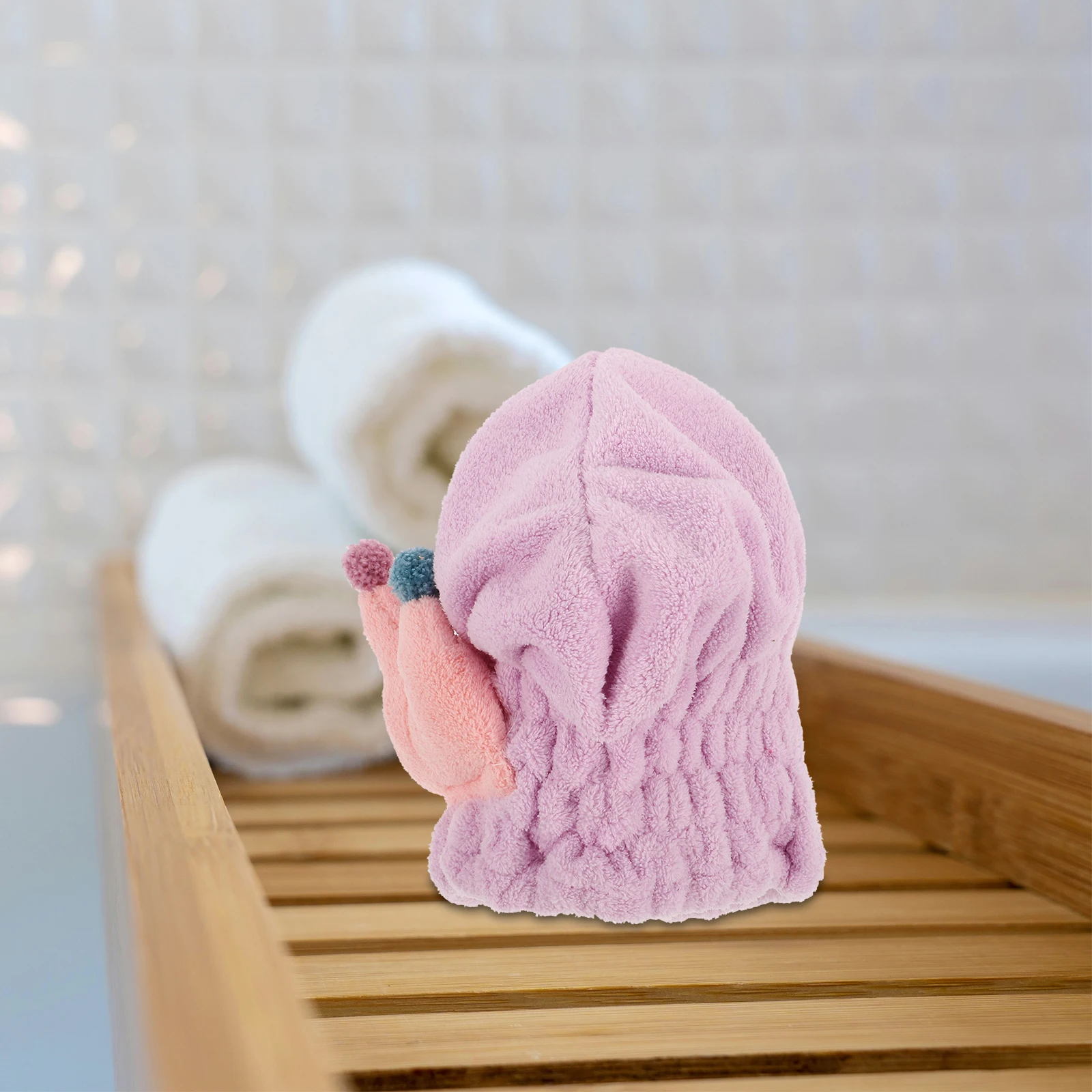 

Coral Fleece Dry Hair Hat Kids Cartoon Absorbent Towel Wrap Child Hair Water Absorbent Cap Towel Turban Shower
