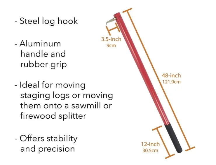 Logging picks Log hooks Wood rollers Wood lifting moving tools Firewood prying tree movers Logging