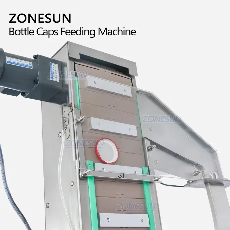 ZONESUN ZS-SLJ1 Automatic Arrange Machine Customize Plastic PET Bottle Bulk Cap Feeding Elevator Machine For Capping Machine