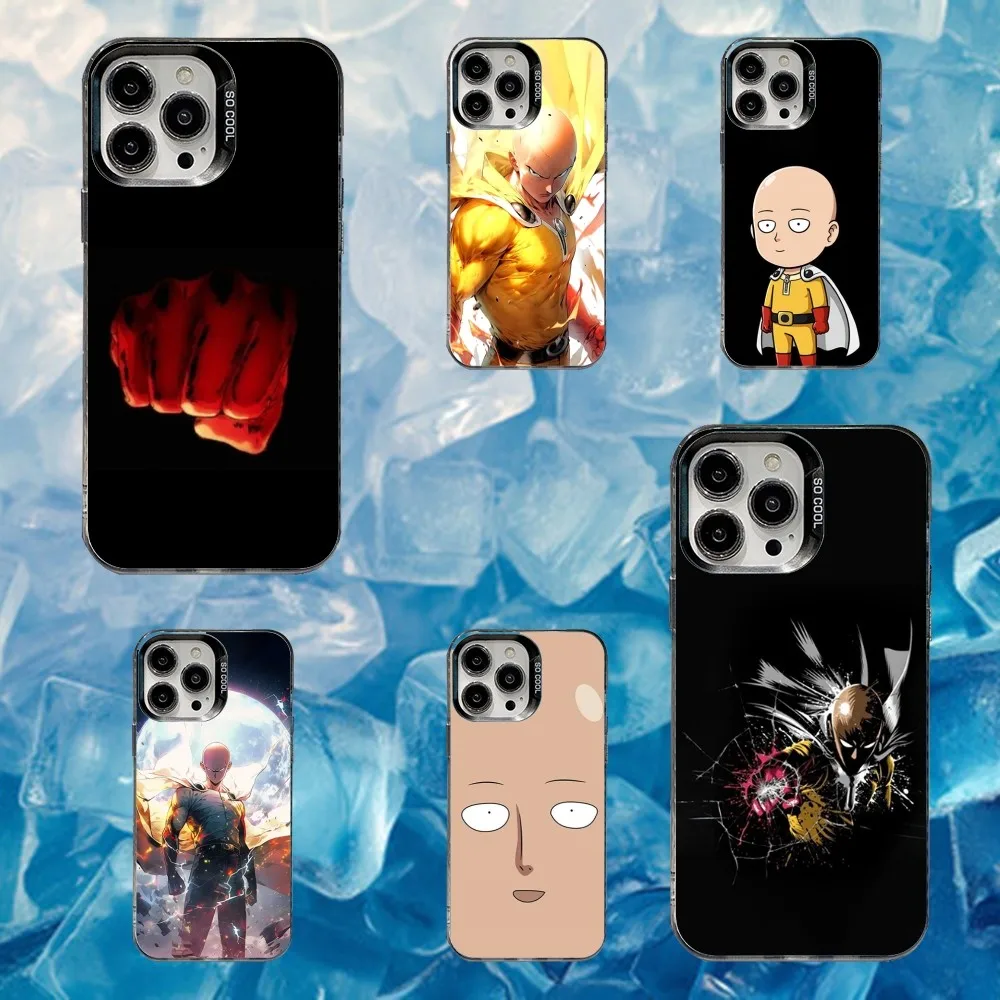 

S-Saitamas Anime Phone Case For iPhone 16,15,14,13,12,11,Mini,Pro,SE,MAX White Matte Shockproof Cover