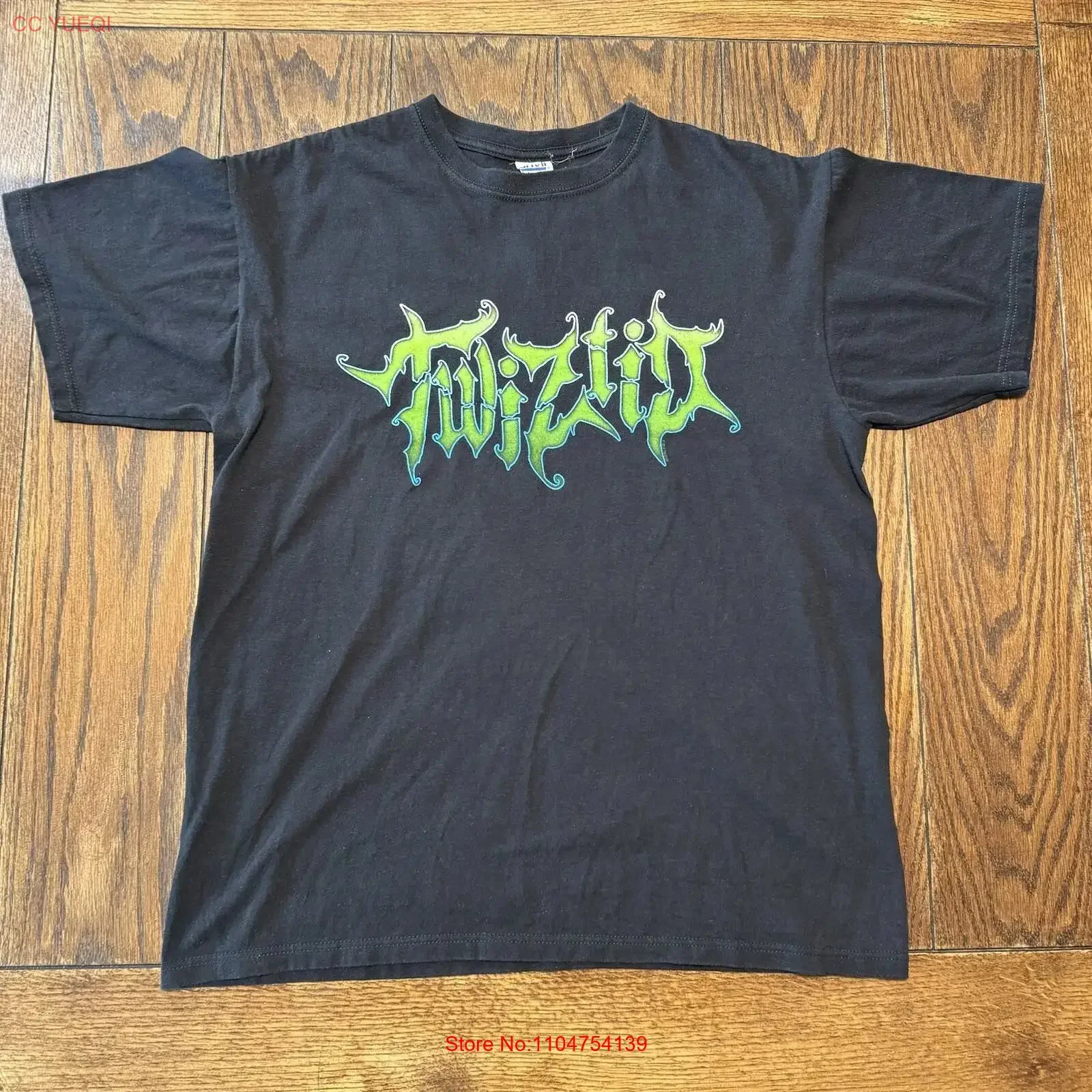 Twiztid T Shirt Size Large Juggalo 2012 Black Green Logo Rap Tour Concert vintage Washed Comfortable homme Versatile