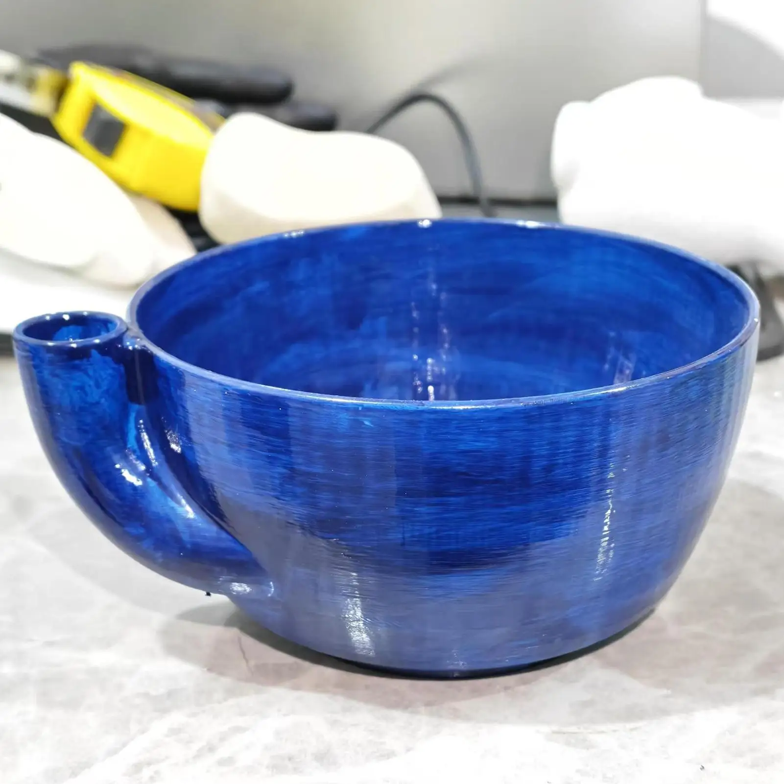 Self Rotating Berry Bowl 3D Printed Quick Self Rotating Basket with Drain Holes Berry Washing Spinner for Vegetable Prep Dipping