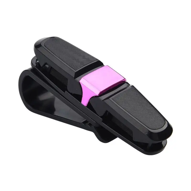 4 Color Auto Sun Visor Glasses Fastener Clip Holder For Sunglasses Eyeglasses Ticket Card Universal Multi-Function Car Interior