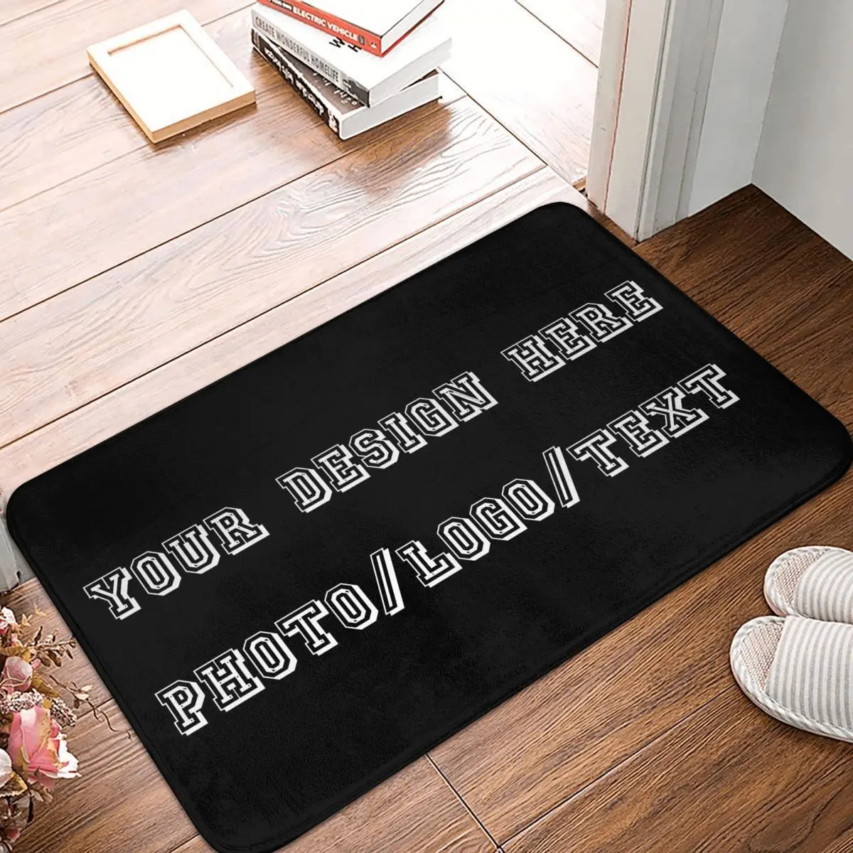 Your Design Here Photo Logo Text 40x60cm Carpet Polyester Floor Mats Holiday Practical Home Decor