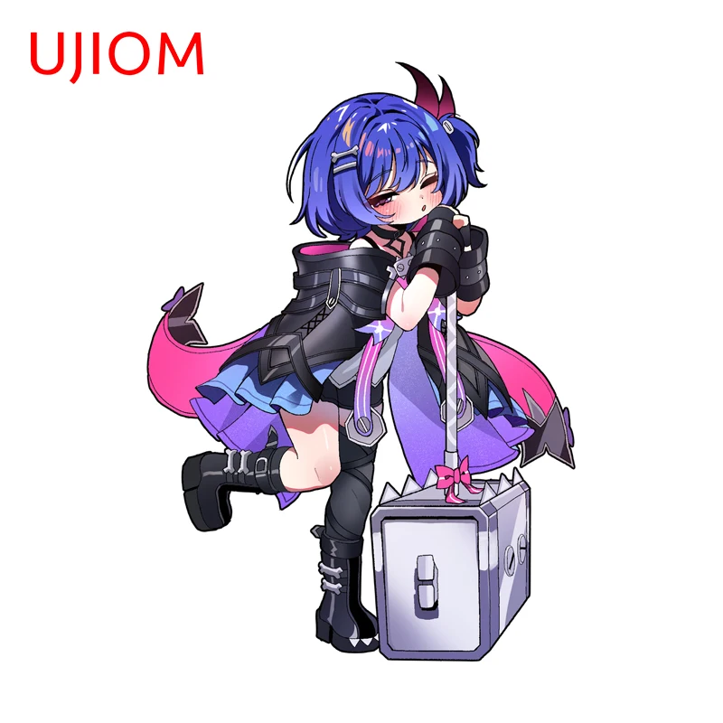 UJIOM Kawaii Prune Genshin Impact Wall Sticker Advance Guard Funny HD Pattern Sunscreen PVC Decal Vinyl Baby Nursery Room