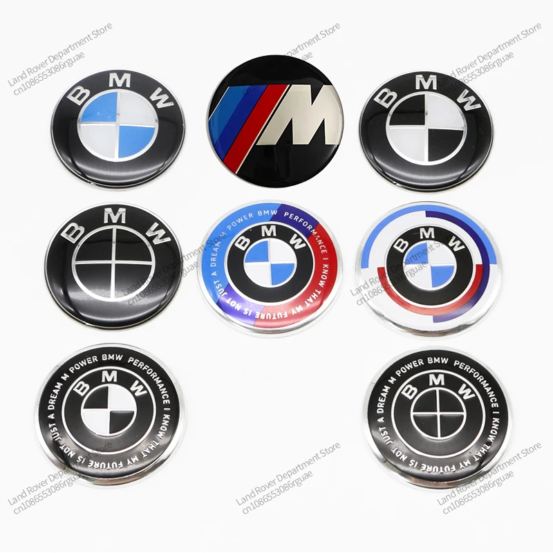 1Pcs 45mm Car Steering Wheel Badge Emblem Sticker Auto-Styling For BMW E36 E46 E53 E90 E60 E61 E93 E87 X1 X3 X5 X6 F30 F20 F10