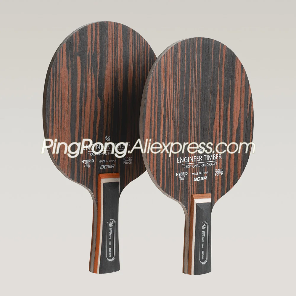 BOER ENGINEER EBONY Table Tennis Blade Carbon Racket Allround Type Ping Pong Bat Paddle