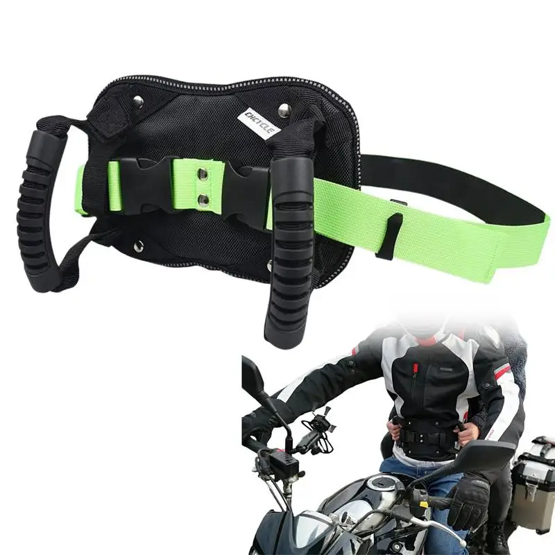 

Motorcycle Scooters Safety Belt Sturdy Motorcycle Grab Handles Safe Driving With Reflective Design Non-Slip Strap Universal