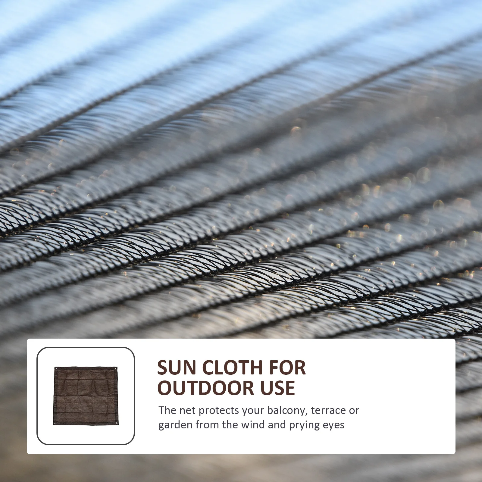 

Balcony Sunshade Net Garden Yard Shading Supply Net Sturdy Texture Multi-Purpose Sun Cloth Sun Cloth for Outdoor Use