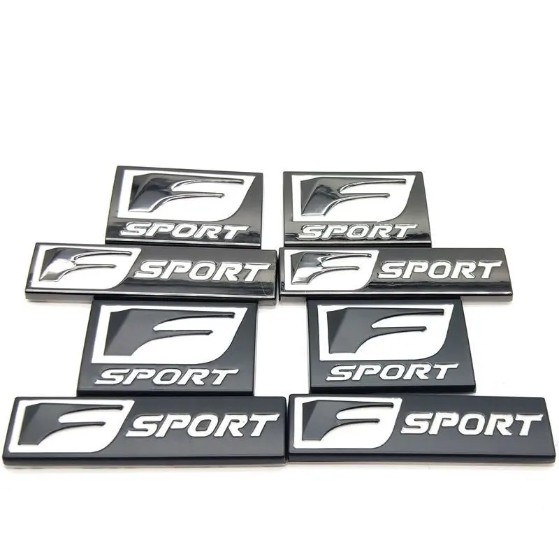 F-SPORT letter badge car stickers red black gray for Lexus IS200T RX ES NXCT200 refit accessories side fender trunk FSPORT mark