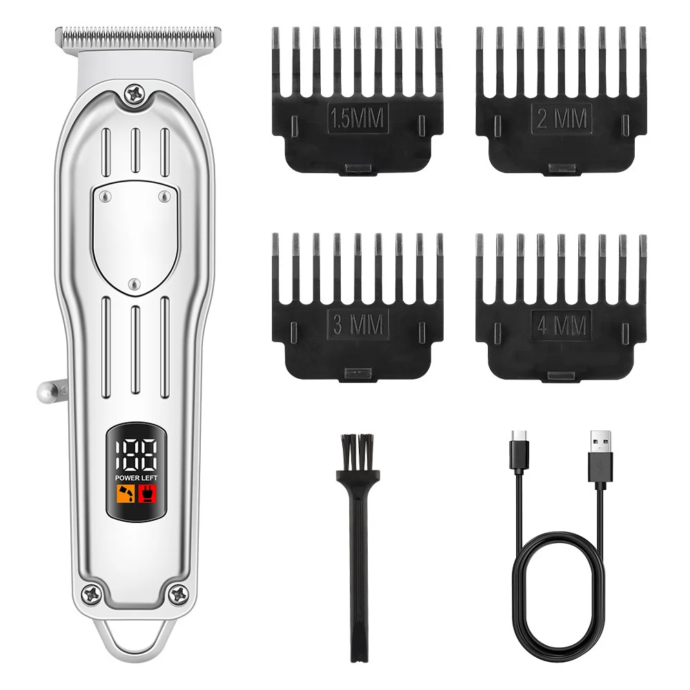 Elektrische Haarschneidemaschine und Rasierer für Männer, USB-Aufladbar, Barttrimmer, Professionelles Friseur-Set
