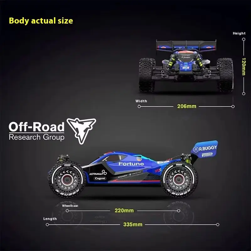 X12s Electric Rc Car 1/12 Scale Four-Wheel Drive Off-Road Vehicle 3s Brushless Motor High-Speed Remote Control Model Toy