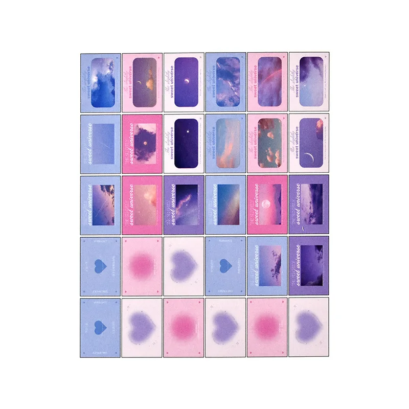 30 Pcs/Set Postcard Weitian Universe Postcard Creative Text Landscape Congratulations Card Postcard