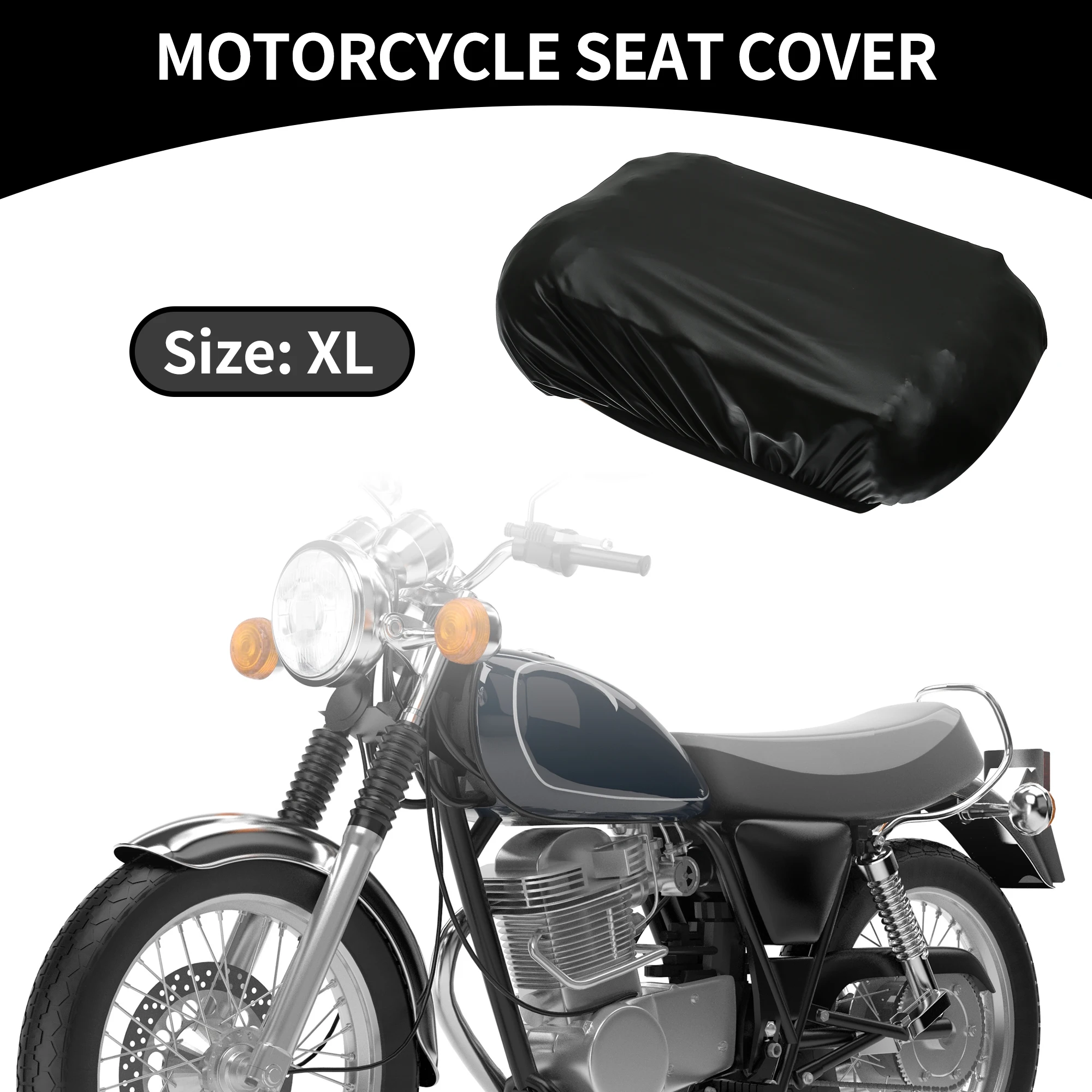 

Motoforti M L XL Size Universal Motorcycle TPU Seat Cover for Motorbike Seat Cushion Waterproof Heat Resistant Cushion Cover