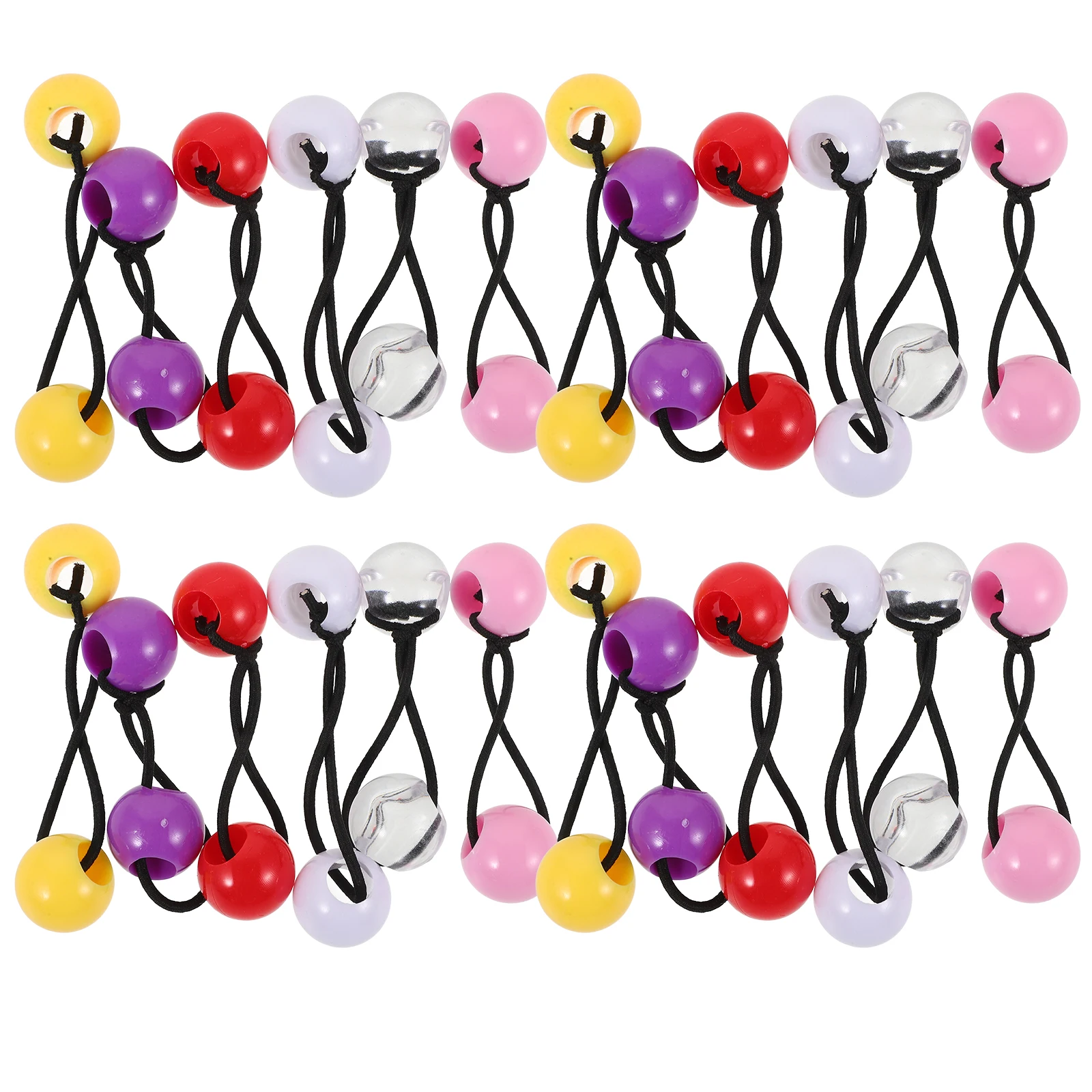 

20 Pcs Kids Accessories Elastic Ponytail Holders Ropes Girls Hair Ties Mixed Color Practical Use Children Hair Decor