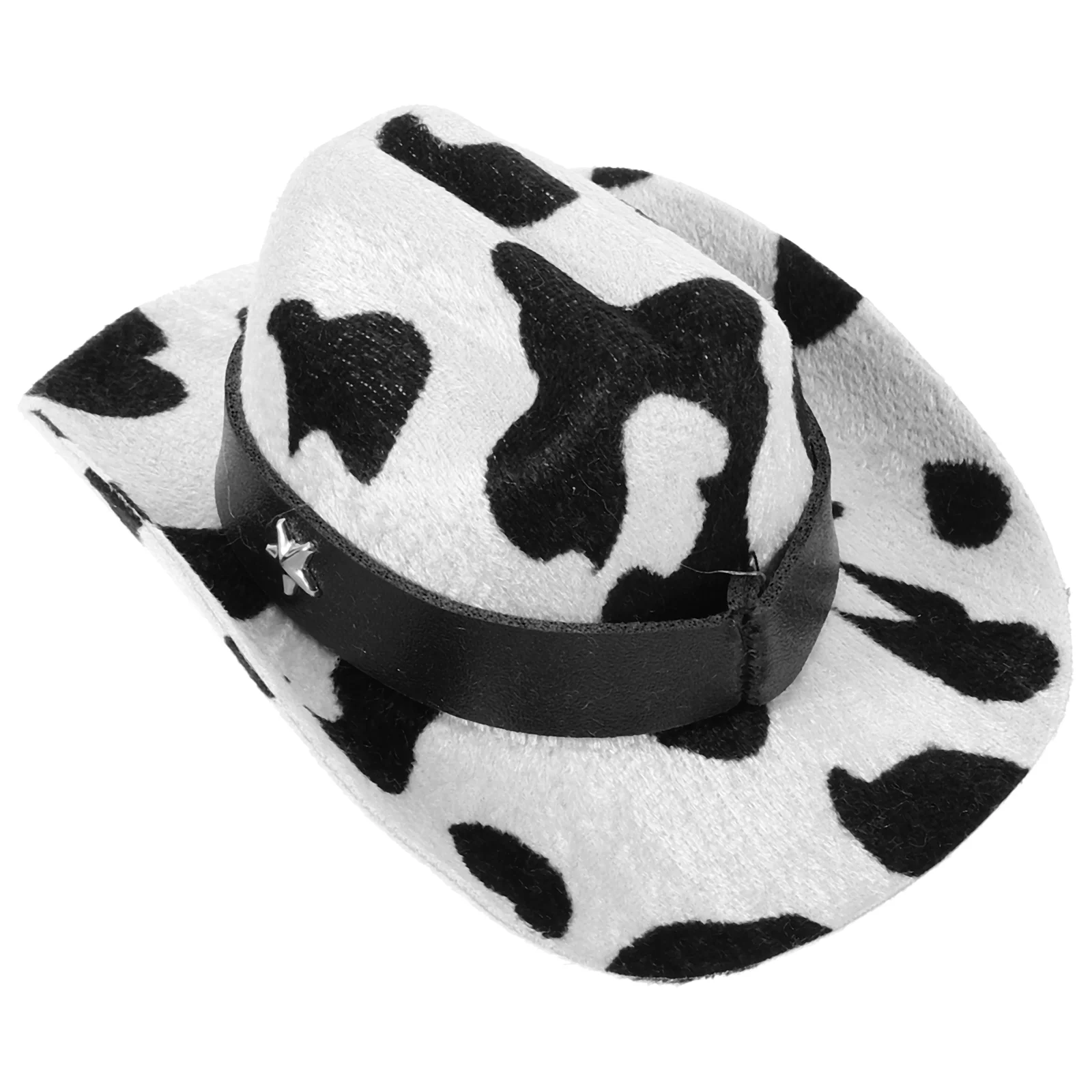 Pet Hat for Dogs Cats Pattern Adjustable Chin Strap S Size Light Weight Party Photo Gift Puppy Kitten Accessory