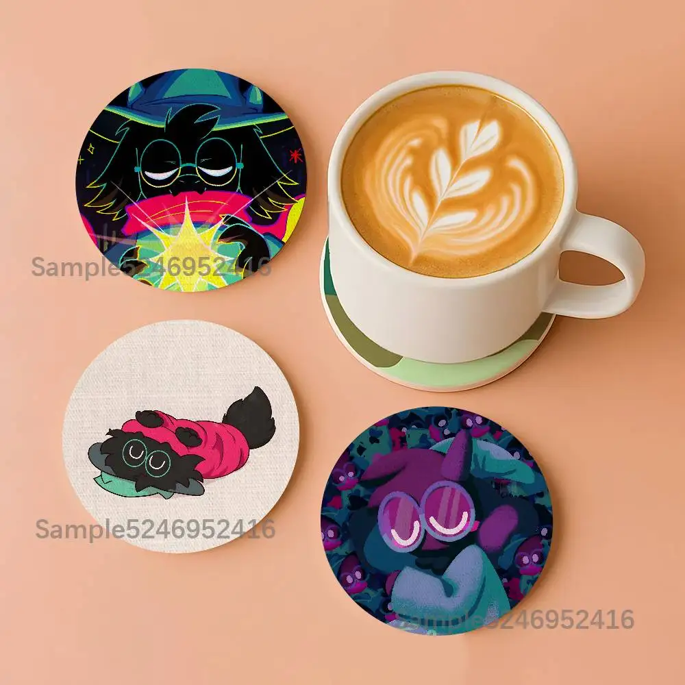 

Ralsei D-Deltarune Game Round Wooden Coasters For Design Suitable for Drinks Tea,Coffee Home Perfect Gift Holidays
