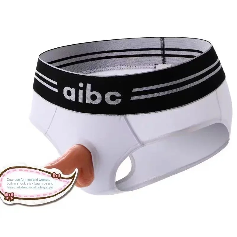 U Convex Underwears Men,Big Cock Boxer Male,Silicone Ring Boxers Penis Hole,Gay Briefs, Sexy Mens Lingerie,Sissy Panties Shorts