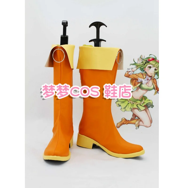 chaussures-et-bottes-de-cosplay-vocaloid-girls-megpoid-gumi-accessoires-de-costume-d'halloween-gumi