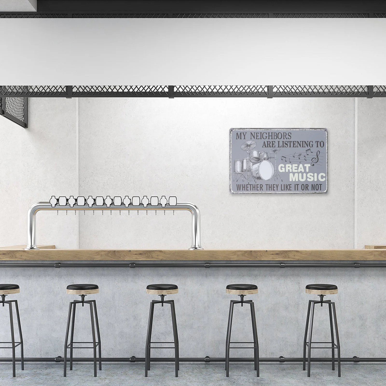 

Retro Iron Sign Vintage Metal Wall Art Decor For Bar Cafe Vintage Tin Signs Garage Music Theme Home Office Pub Decoration