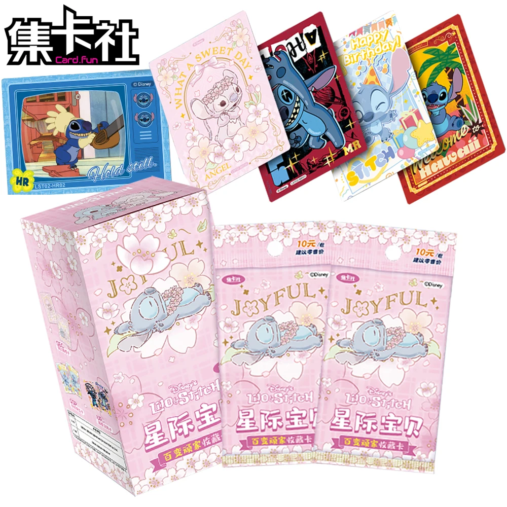 

Original Card.fun Lilo & Stitch Collection Card American Classic Child's Animation Pink Cherry Blossom Series Card Holiday Gift