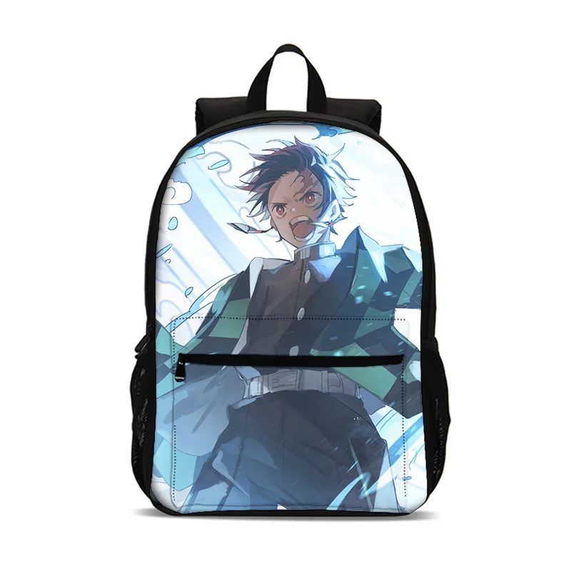 Kimetsu No Yaiba Kids Mochila 47cm/18.5inch Large Capacity Backpack School Supplies School Bag for Boys Girls Best Gift