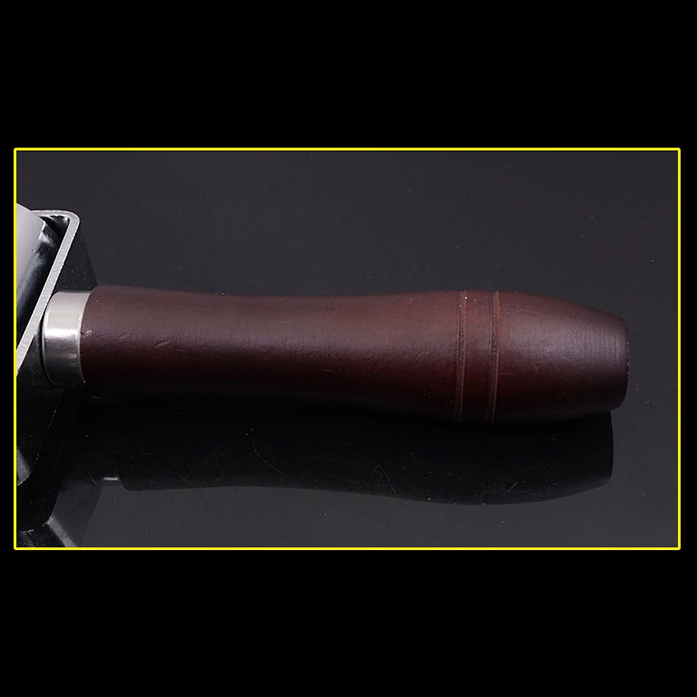 

Roller 100Mm Premium Steel Nonslip Wooden Handle Leathercraft Tool Smoothing Edges Bonding Carving DIY Crafts Making