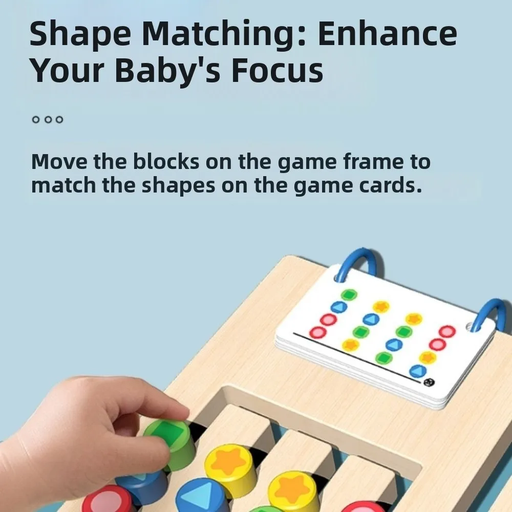 

4-color Colors Matching Game Montessori Wooden Thinking Develop Hand-eye Coordination Early Educational