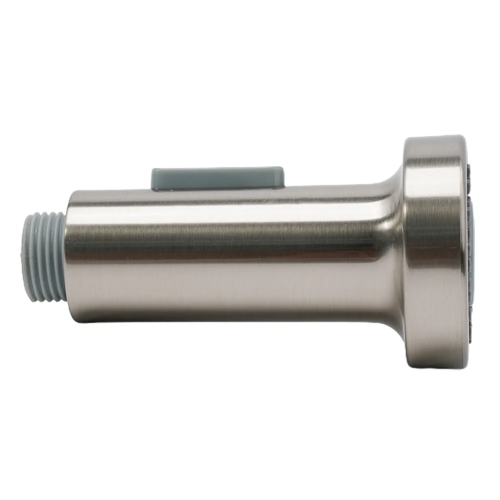 Pull Out Nozzle Chrome/Brushed/Matte Black ABS Kitchen Faucet Spray Head Replacement Nozzle Easy to Clean and Maintain