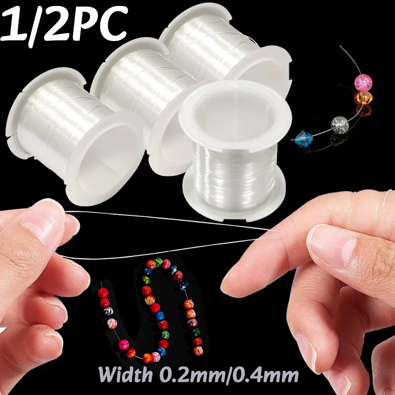 

1/2PC Transparent String Beading Cord For Jewelry Bracelet Necklace Making Clear Fishing Nylon Thread DIY Jewelry Decor Making