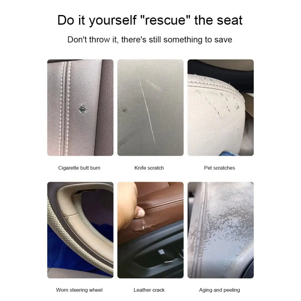 Leather Repair Tool Universal 1 Set Car Accessories Leather Repair Kit Durable Car Supplies Repair Cream Repair Kit Portable