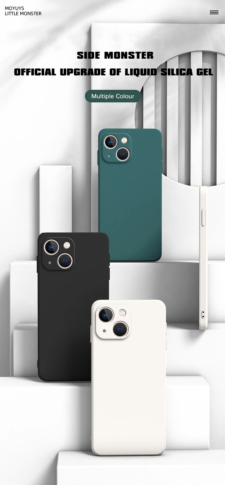 Für iphone 15 Fall iphone 11 12 13 mini 14 15 16 Plus 14 Pro Max Abdeckung Platz Matte Silikon Luxus klassische Abdeckung Funda – Detail 2