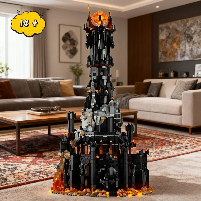MOC 5471 pièces nouveau 10333 tour de décoration de la maison Kit sombre briques pour garçons adultes cadeaux d'anniversaire de noël