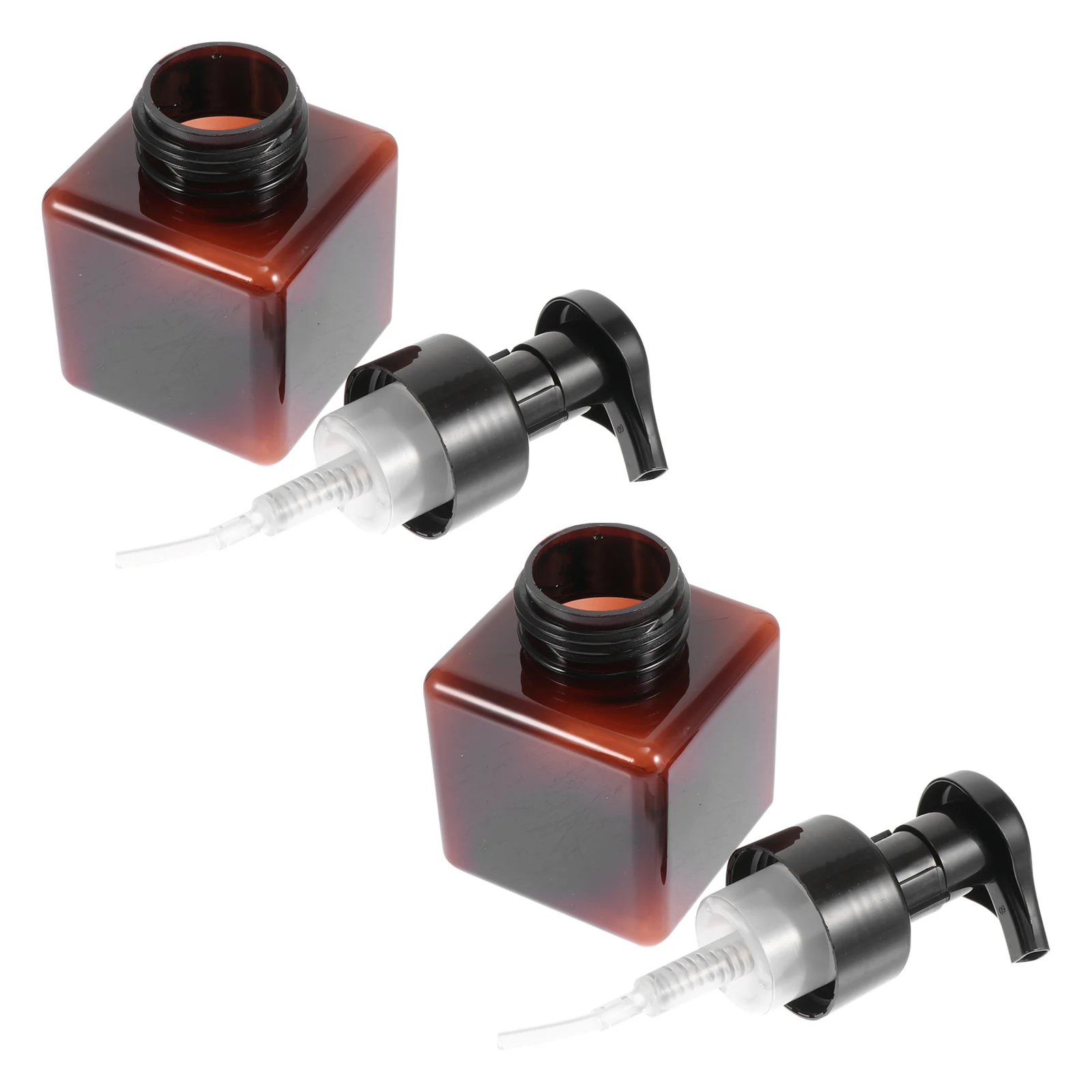 2Pcs Dispenser Bottle Lovely Foaming Pump Bottle Travel-Sized Refillable Container for Hiking Camping Trips Make-Up Container