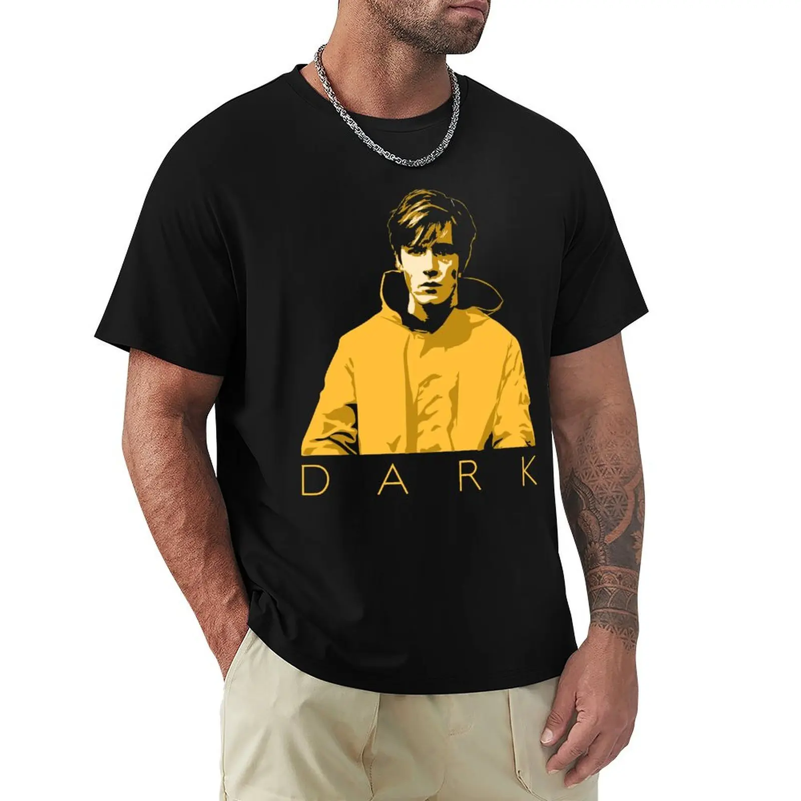 

Dark Jonas Negative Portrait T-Shirt summer tops shirts graphic tee anime shirt Men's clothing