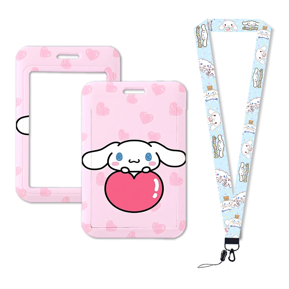 W Cute Student Bus Subway portacarte Cinnamoroll bambini Cartoon Anime portacarte multifunzionale regalo