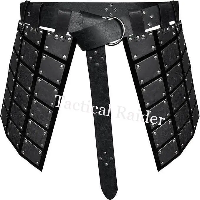 Protector de muslo retro doble cara con cinturón y falda - imagen 3