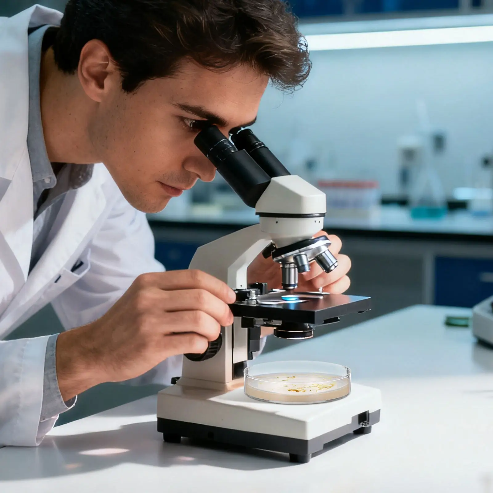 

10 шт. агаровых чашек Петри диаметром 7 см с предварительно наполненной питательной средой для научных экспериментов, STEM-образования и микробиологических исследований