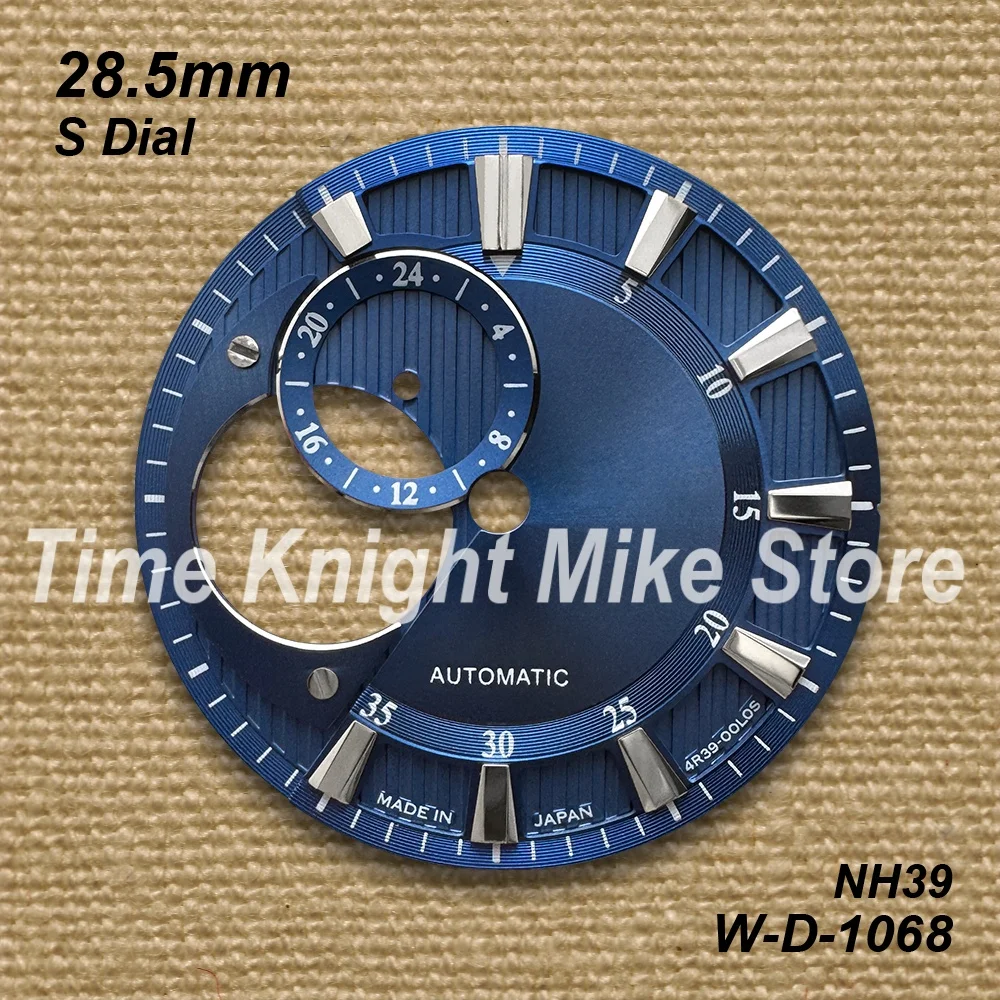 28.5mm Hollow Out Dial Fit NH39 Movement White Black Sunray High-Quality Watch Modification Accessories